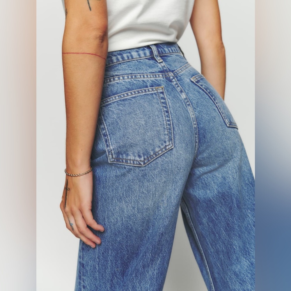 Reformation Cary High Rise Slouchy Wide Leg Jeans